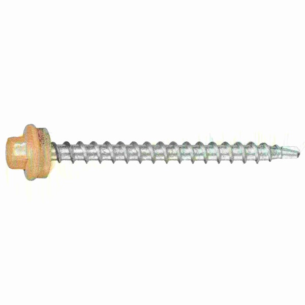Midwest Fastener Self-Drilling Screw, #10 x 2-1/2 in, Painted Steel Flange Hex Head External Hex Drive, 62 PK 56036 - main